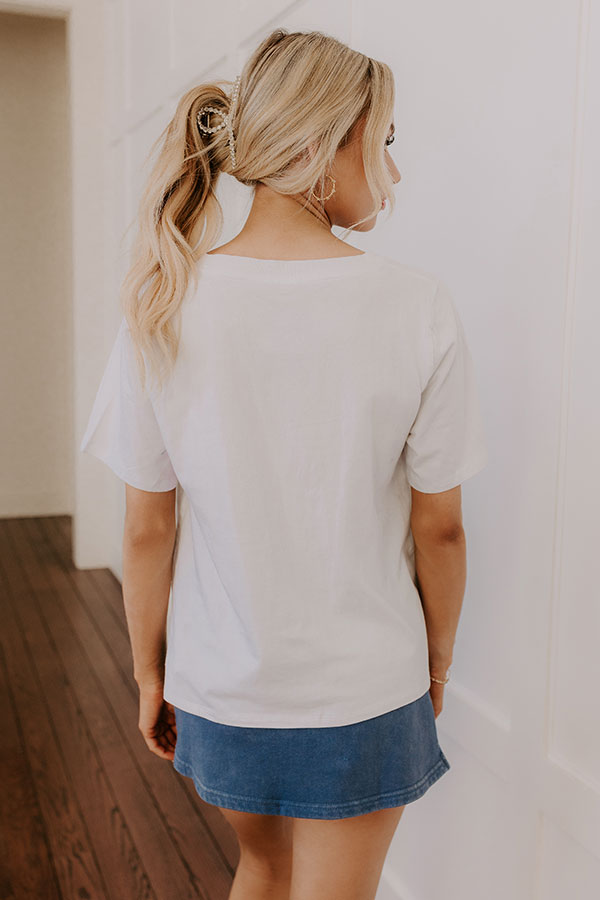 Premium Casual Cues Tee - Ultimate White Essential