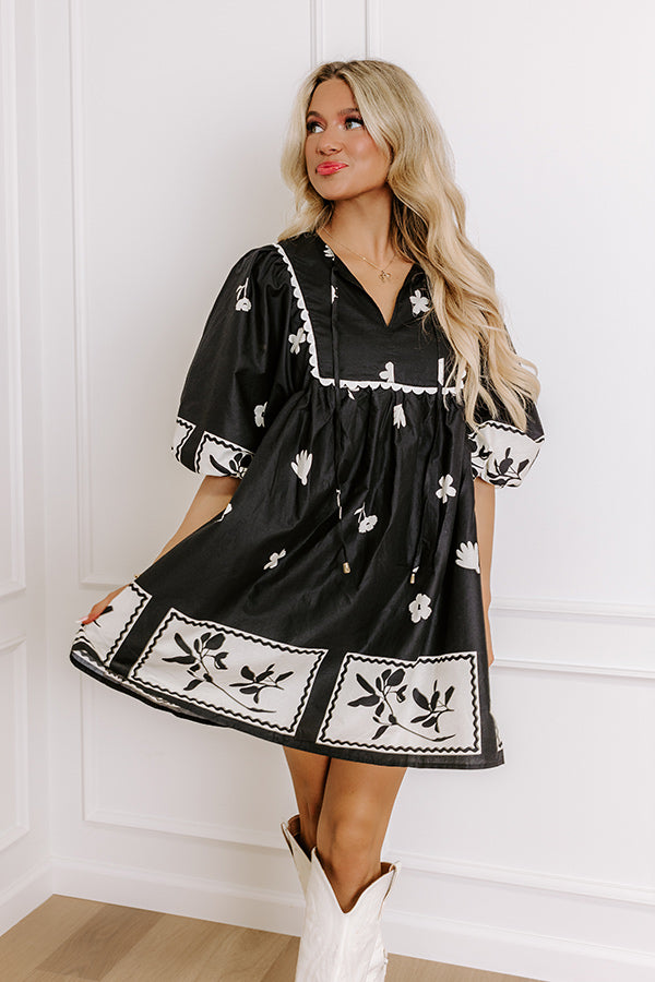 Ultimate Floral Mini Dress - Black | Picture Perfect Style