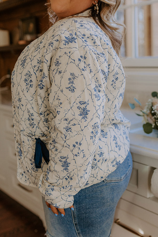 Premium French Countryside Floral Jacket - Ultimate Style Upgrade