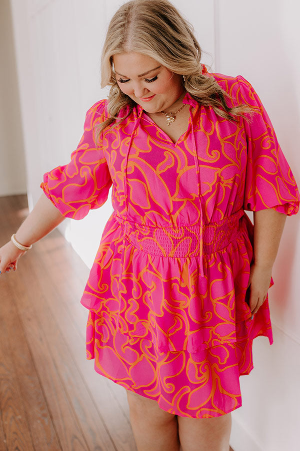 Ultimate Stay Sweet Floral Mini Dress for Curves