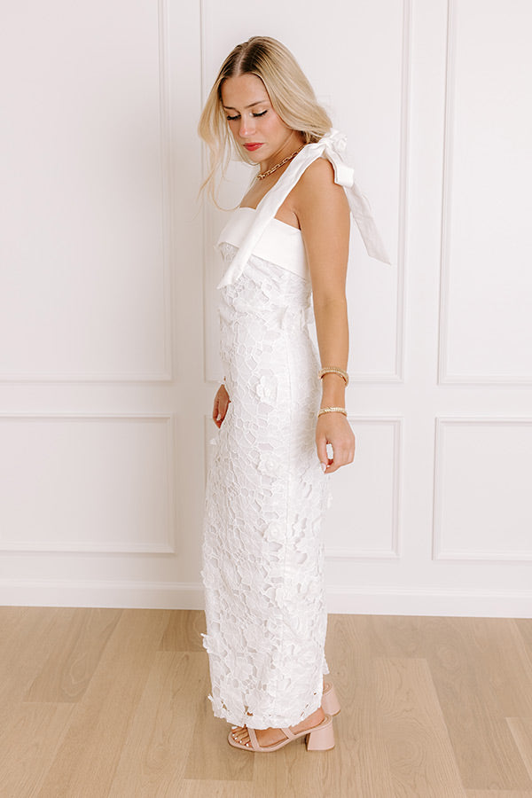 Premium Timeless Romance Embroidered Midi Dress