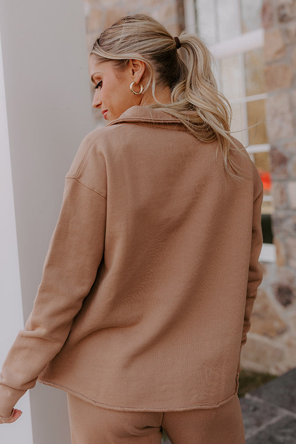 Ultimate Cozy Cues Sweatshirt - Premium Camel Edition