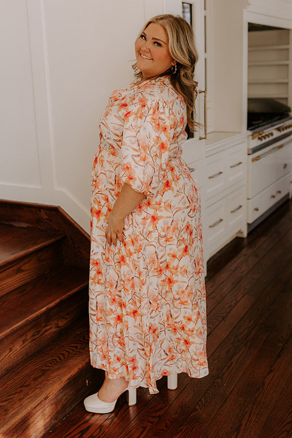 Ultimate Bellini's Floral Midi Dress – Curves Edition