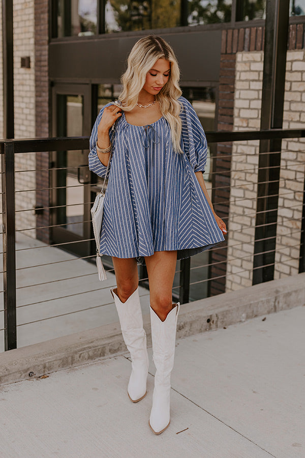 Premium Coastal Chic Striped Romper