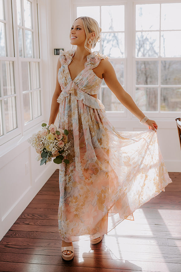 Premium Dreamy Haze Floral Maxi Dress - Ultimate Summer Style