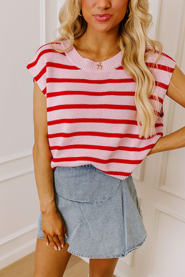 Ultimate Sweet Embrace Striped Knit Top