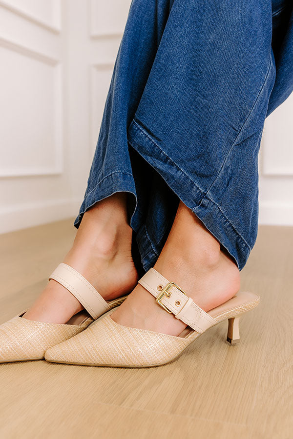 The Gianna Premium Raffia Woven Heel