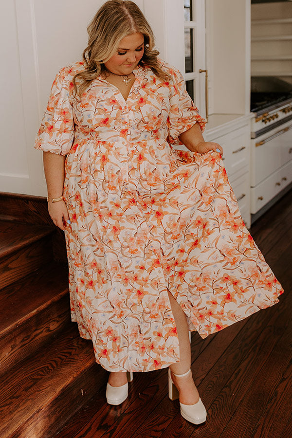 Ultimate Bellini's Floral Midi Dress – Curves Edition