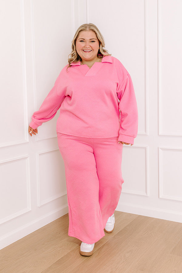 Premium High Waist Bubblegum Pink Trousers for a Trendy Look