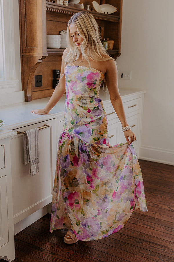 Ultimate Sunkissed Moment Floral Maxi Dress - Primrose Yellow