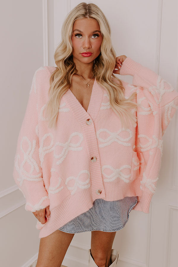 Ultimate Coquette Cutie Oversized Knit Cardigan