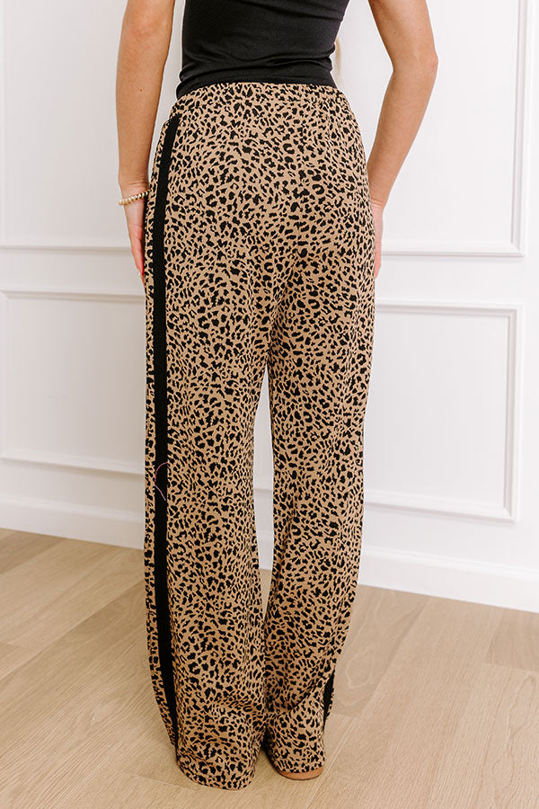 Ultimate Lucy High Waist Knit Pants - Leopard Print