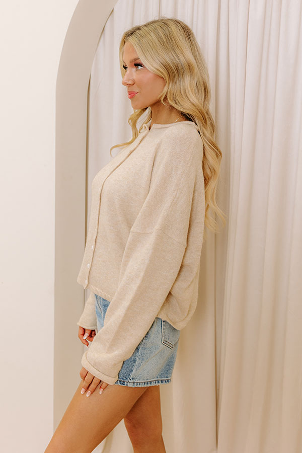 Ultimate Cozy Knit Cardigan - Premium Oatmeal Style