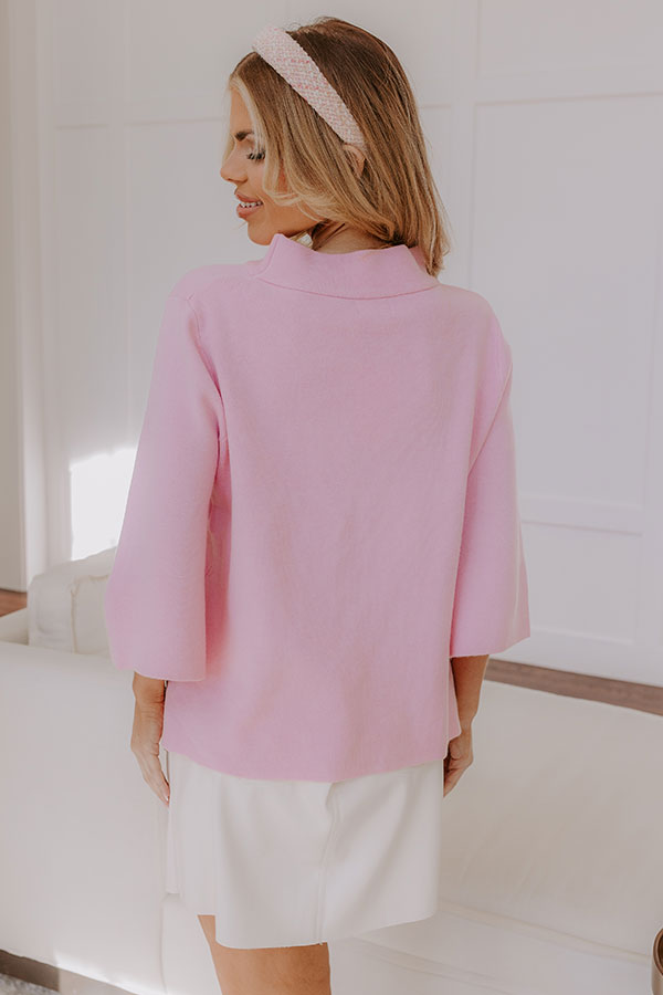 Ultimate Light Pink Sweater Top - Simply Chic Edition