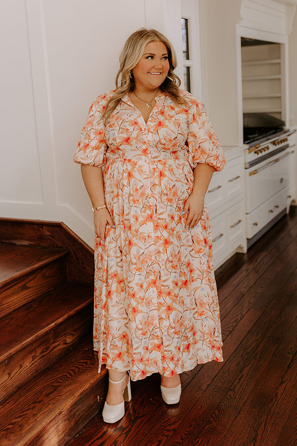 Ultimate Bellini's Floral Midi Dress – Curves Edition