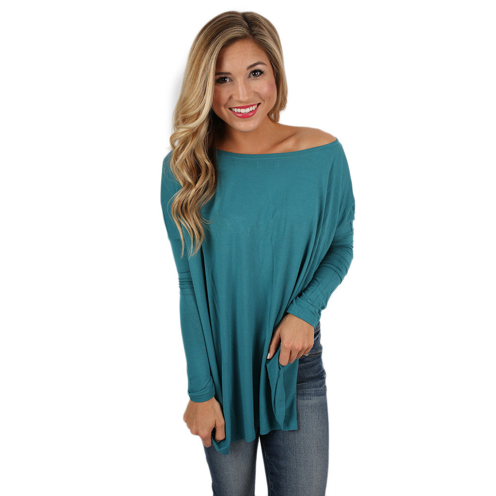 Premium PIKO Tee in Teal - Ultimate Comfort & Style