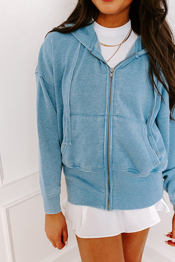 Ultimate Comfort Blue Path Sweater - Premium Hoodie