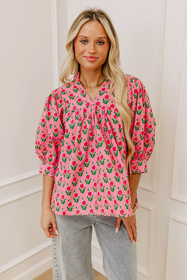 Ultimate Boho Chic Floral Top