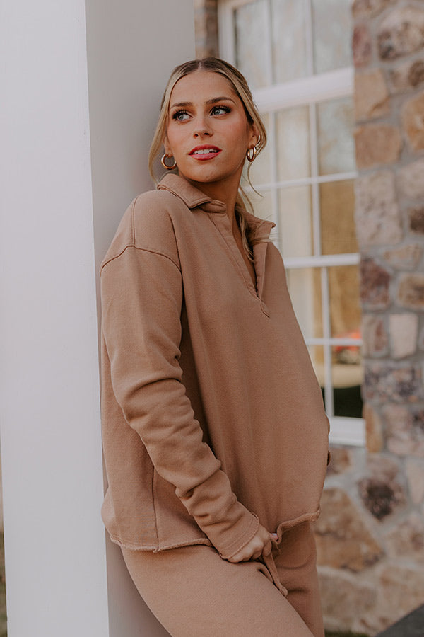 Ultimate Cozy Cues Sweatshirt - Premium Camel Edition