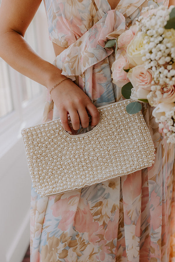 Premium Pearl Embellished Evening Clutch