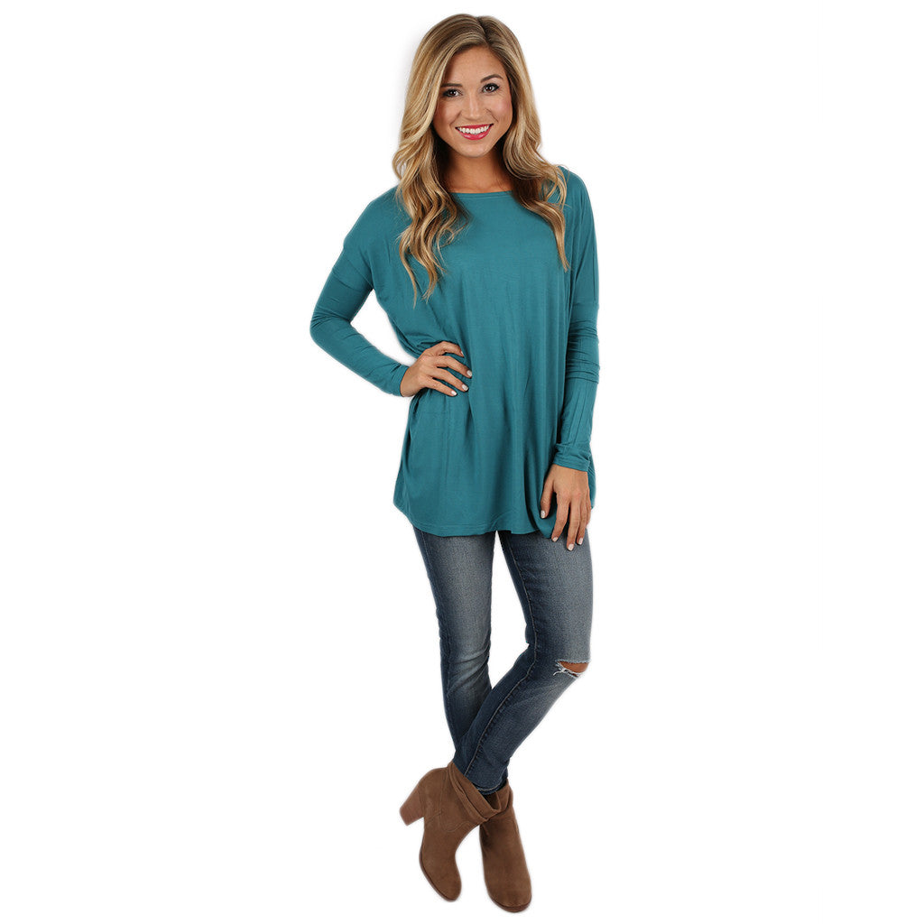 Premium PIKO Tee in Teal - Ultimate Comfort & Style