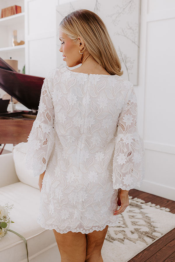 Premium Embroidered Lace Mini Dress - Toast To Us