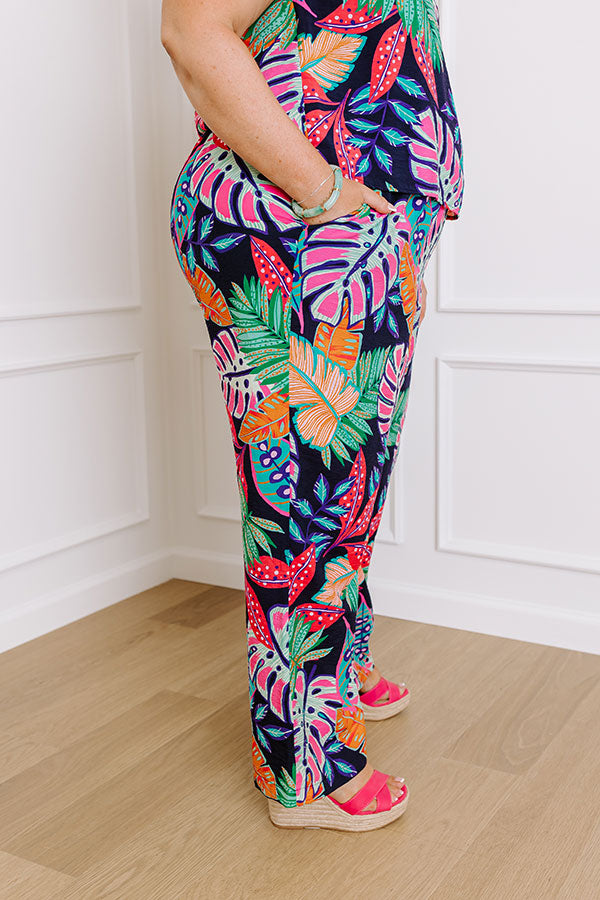 Premium Tropical High Waist Pants - Ultimate Summer Style