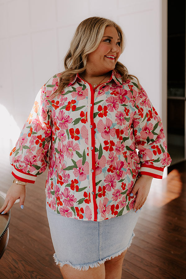 Premium Floral Button-Up Shirt - Ultimate Casual Chic