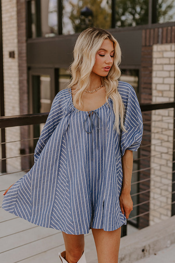 Premium Coastal Chic Striped Romper