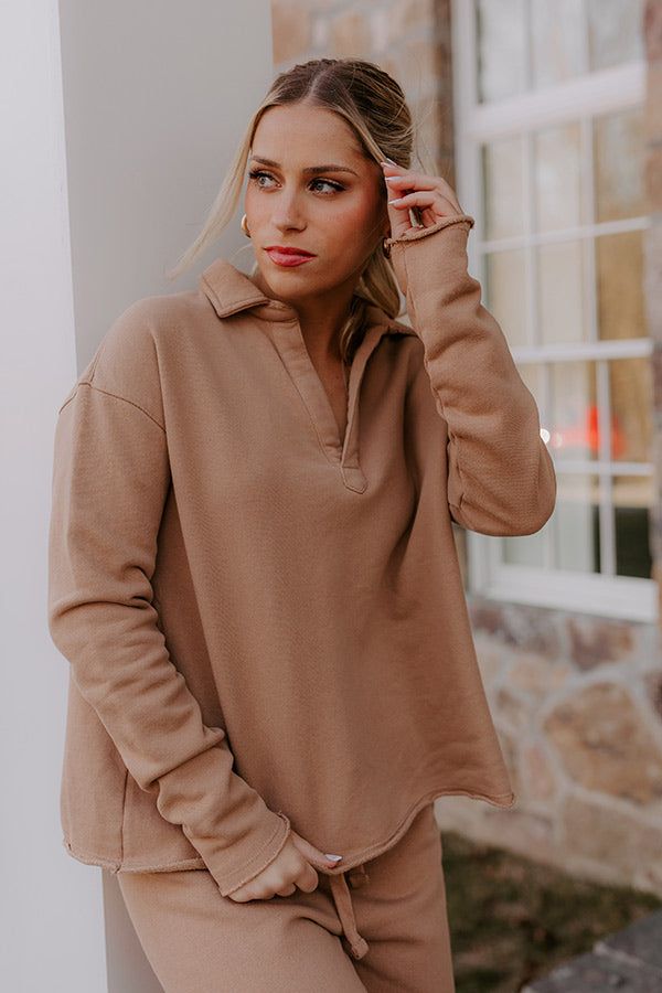 Ultimate Cozy Cues Sweatshirt - Premium Camel Edition