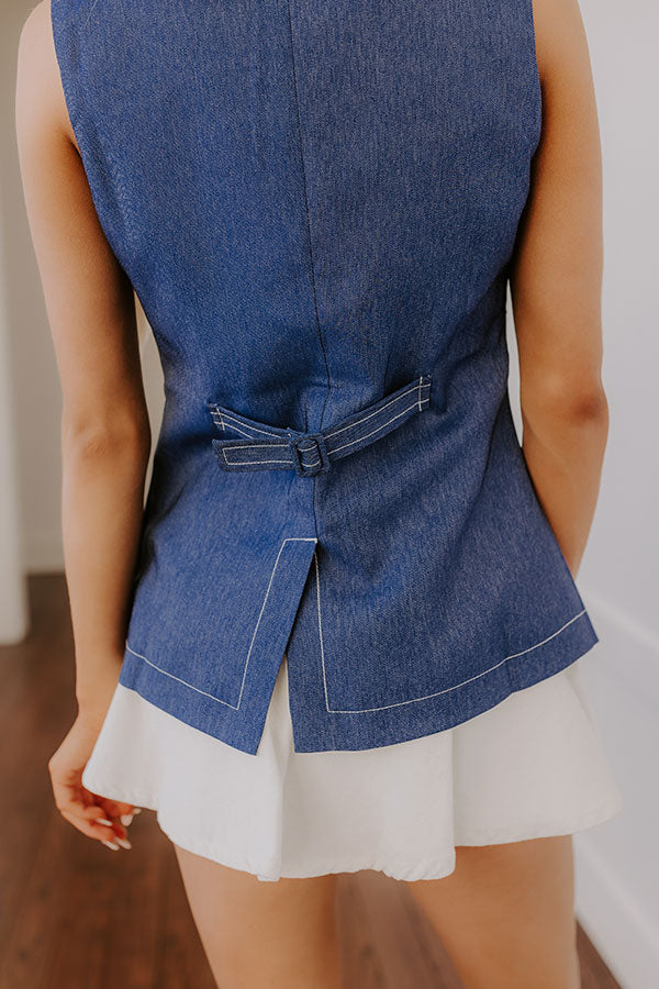 Ultimate Rodeo Drive Denim Vest - Effortless Style Upgrade