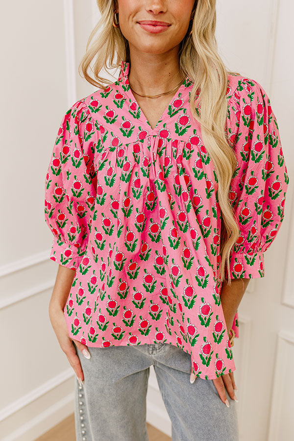 Ultimate Boho Chic Floral Top