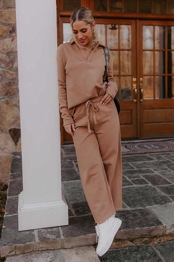 Premium High Waist Wide Leg Pants - Ultimate Comfort in Camel
