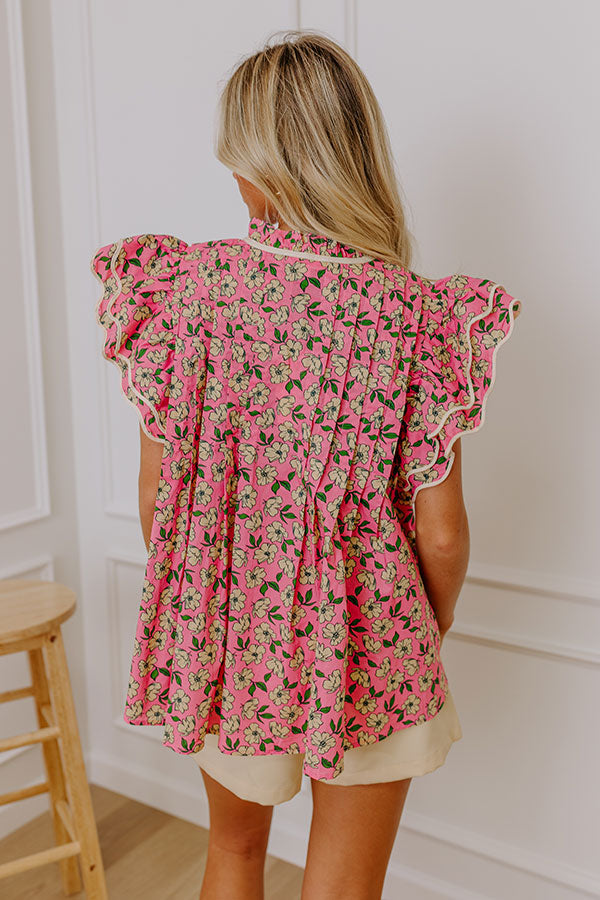 Ultimate Floral Charm Top: Brunch-Ready Style