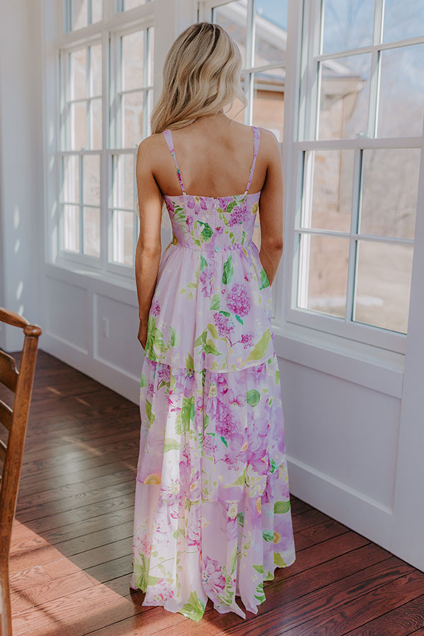 Premium Heartfelt Elegance Floral Maxi Dress