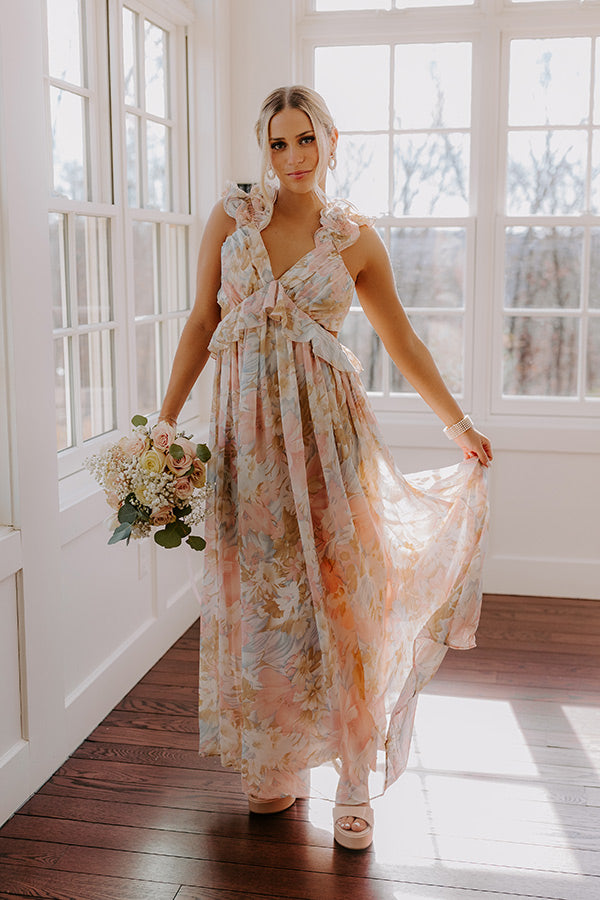 Premium Dreamy Haze Floral Maxi Dress - Ultimate Summer Style