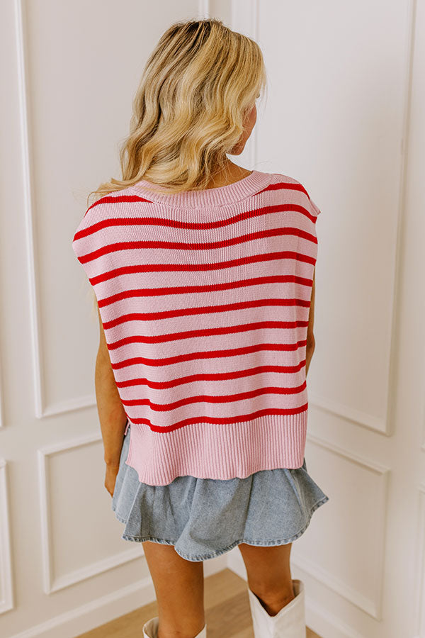 Ultimate Sweet Embrace Striped Knit Top