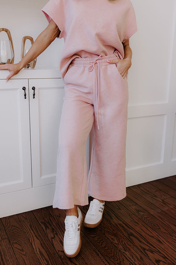 Premium High Waist Trousers - Light Pink | Ultimate Comfort & Style