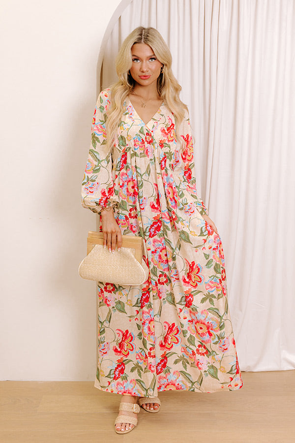 Premium Hibiscus Daydream Maxi Dress - Ultimate Summer Style