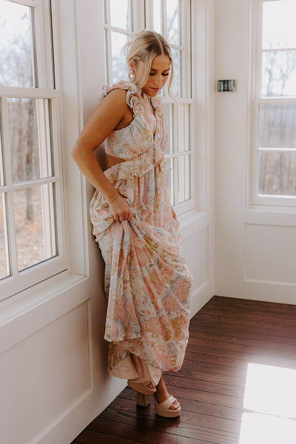 Premium Dreamy Haze Floral Maxi Dress - Ultimate Summer Style