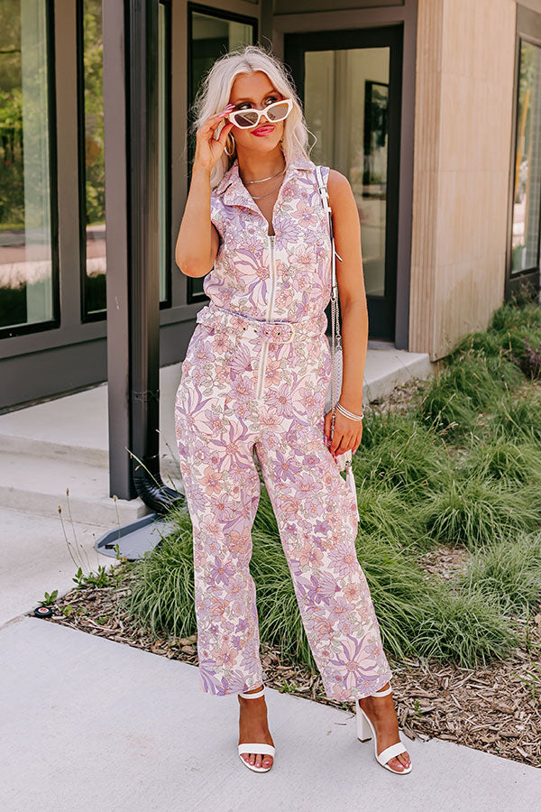 Premium In Full Bloom Denim Jumpsuit - Ultimate Style Upgrade