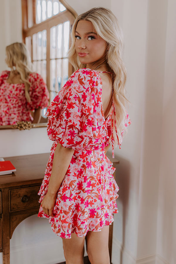 Premium Floral Tiered Mini Dress – Ultimate Party Essential