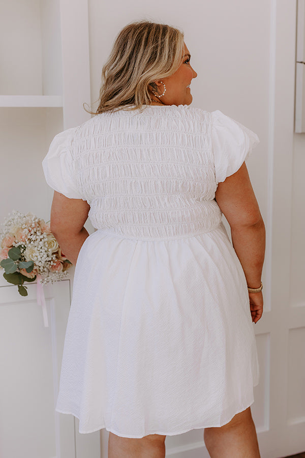 Ultimate Coquette Dreams Smocked Mini Dress for Curves