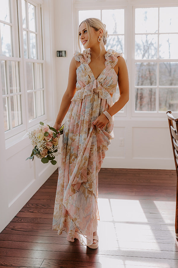 Premium Dreamy Haze Floral Maxi Dress - Ultimate Summer Style