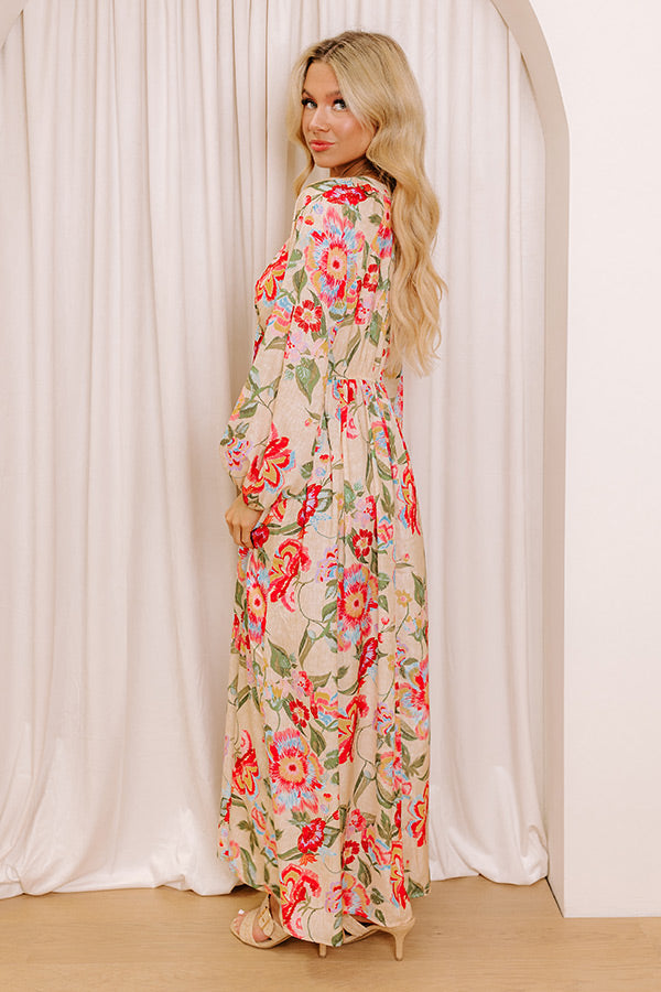 Premium Hibiscus Daydream Maxi Dress - Ultimate Summer Style