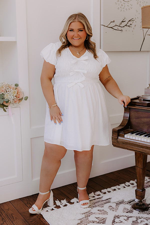 Ultimate Coquette Dreams Smocked Mini Dress for Curves