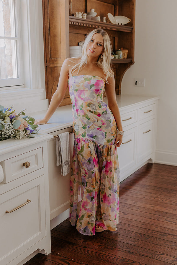 Ultimate Sunkissed Moment Floral Maxi Dress - Primrose Yellow