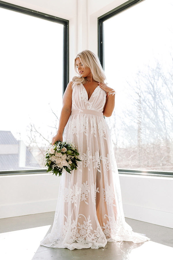 Ultimate Encore Please Maxi Dress - White Curves Elegance