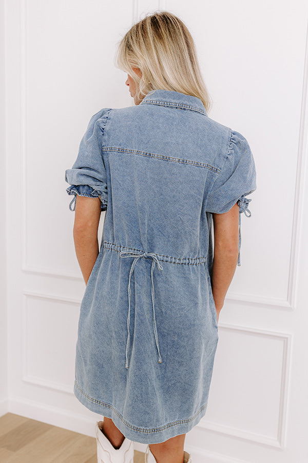 Ultimate Bistro Chic Denim Mini Dress