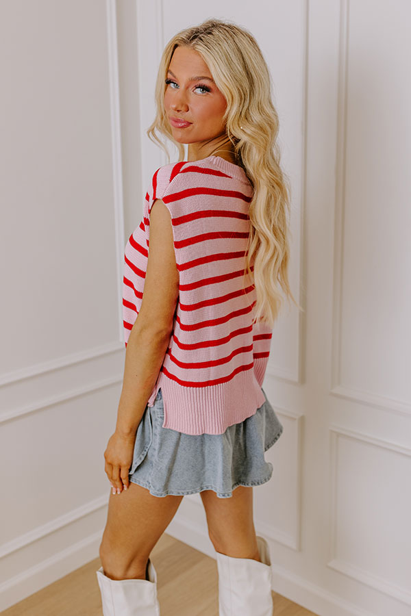 Ultimate Sweet Embrace Striped Knit Top